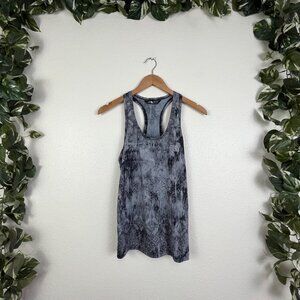 The North Face Athletic Racerback Fitted Tank Top Grey Pattern Women’s Size S